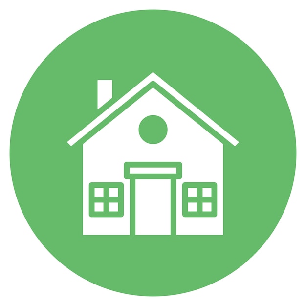 Imagen vectorial del icono de la casa Se puede utilizar para el hogar de ancianos