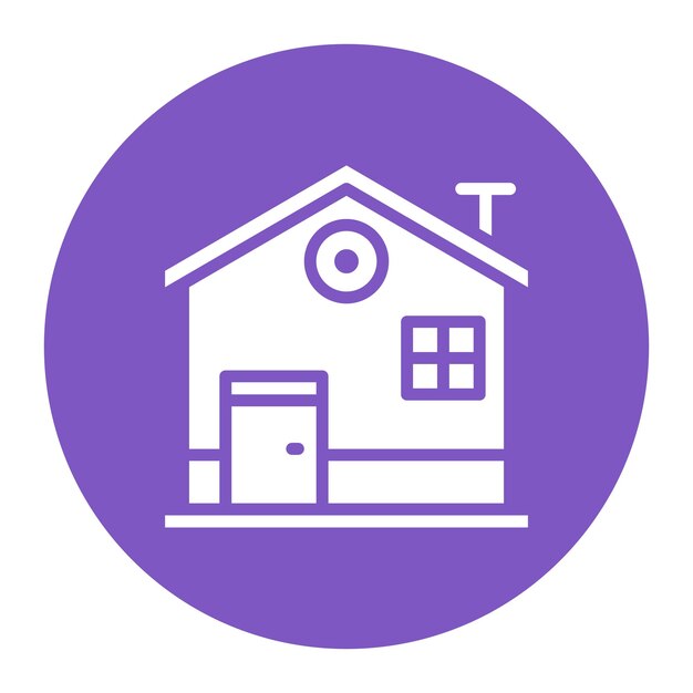 Imagen vectorial del icono de la casa Se puede utilizar para el manejo de crisis