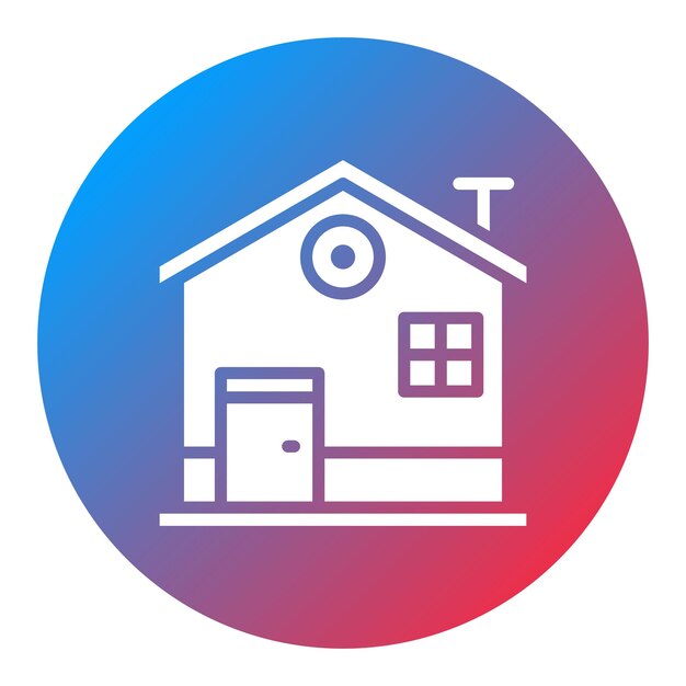 Imagen vectorial del icono de la casa Se puede utilizar para el manejo de crisis