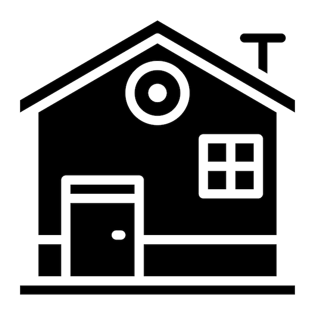 Imagen vectorial del icono de la casa Se puede utilizar para el manejo de crisis