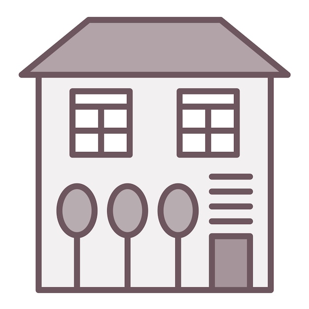 Imagen vectorial del icono de la casa Se puede utilizar para mejoras en el hogar