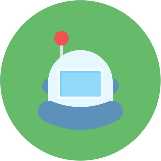 Imagen vectorial del icono del casco espacial Se puede usar para el diseño de juegos