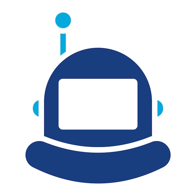 Imagen vectorial del icono del casco espacial Se puede usar para el diseño de juegos