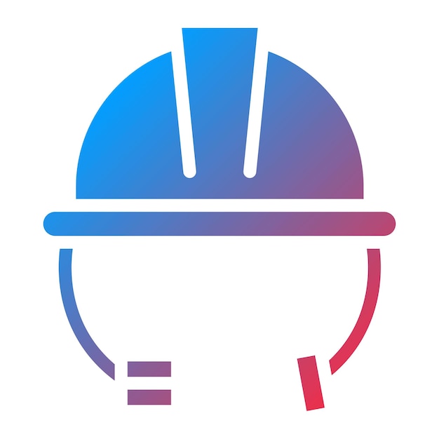 Imagen vectorial del icono del casco de protección Puede utilizarse para el transporte personal