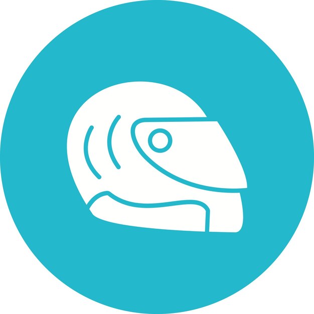 Imagen vectorial del icono del casco Se puede usar para atletismo