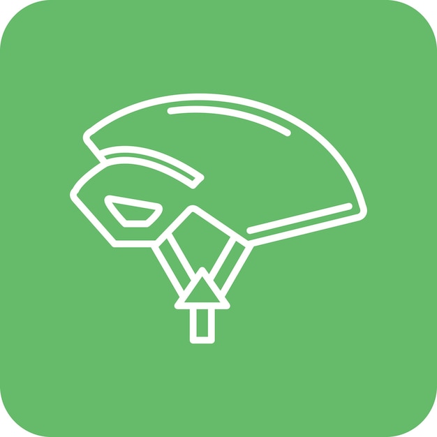 Imagen vectorial del icono del casco Se puede usar para deportes
