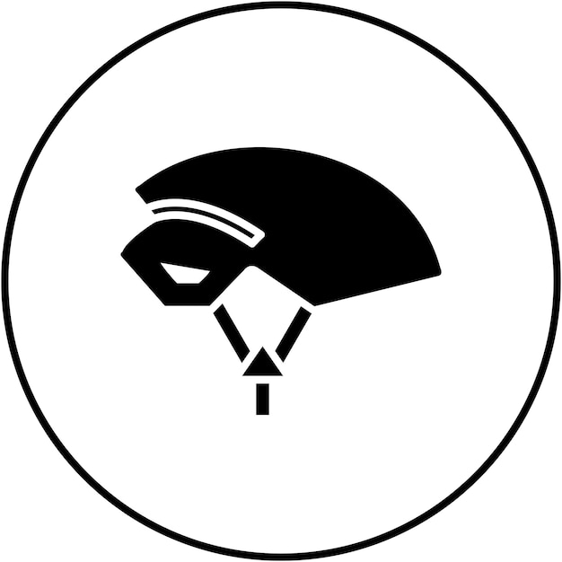 Imagen vectorial del icono del casco Se puede usar para deportes