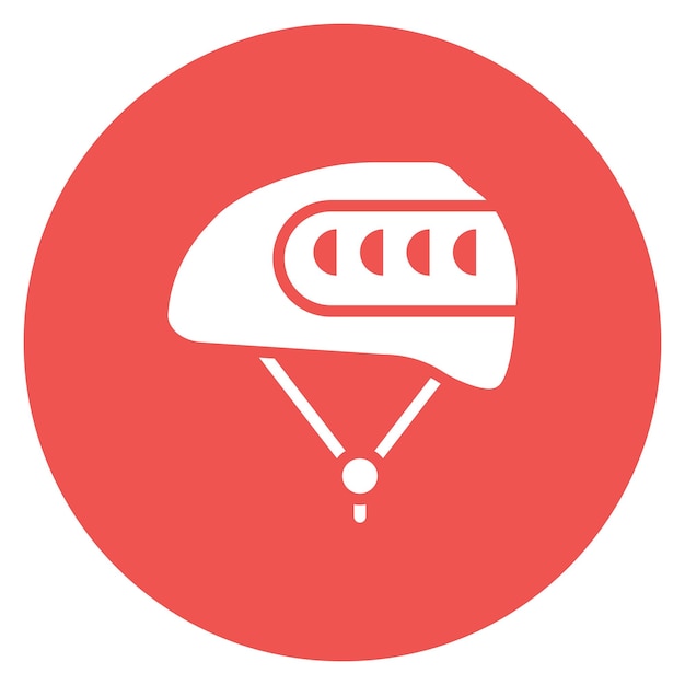 Imagen vectorial del icono del casco Se puede usar para la escalada en roca