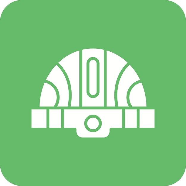 Imagen vectorial del icono del casco Se puede utilizar para la industria de la gasolina