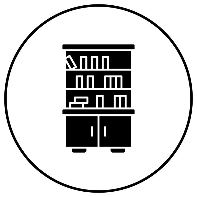 Imagen vectorial del icono del caso del libro Se puede utilizar para el interior