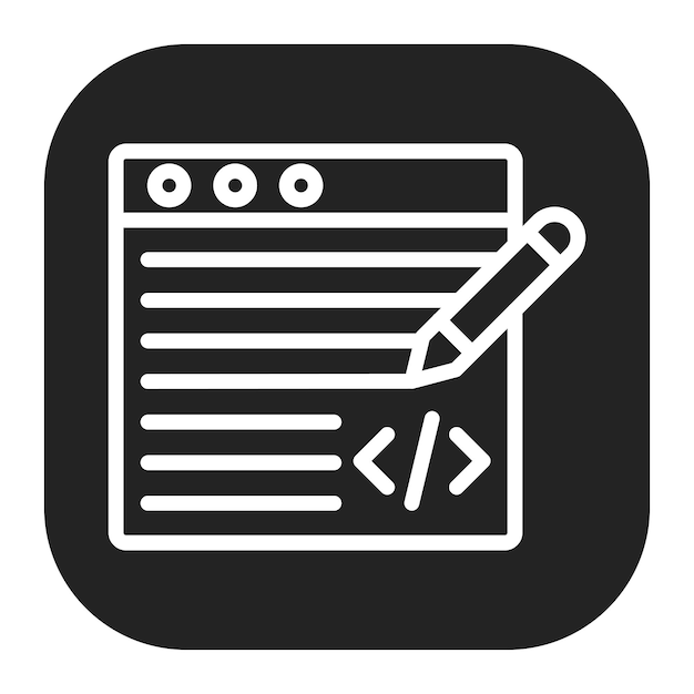 Imagen vectorial del icono del caso de prueba Se puede utilizar para pruebas de software