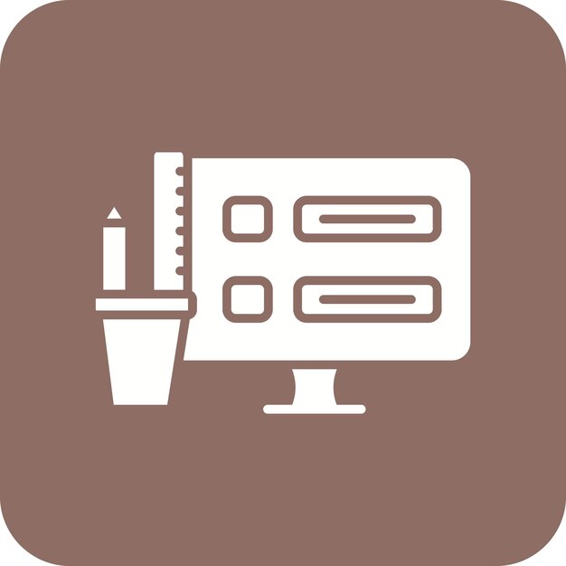 Imagen vectorial de icono de casos de prueba Puede utilizarse para la programación informática