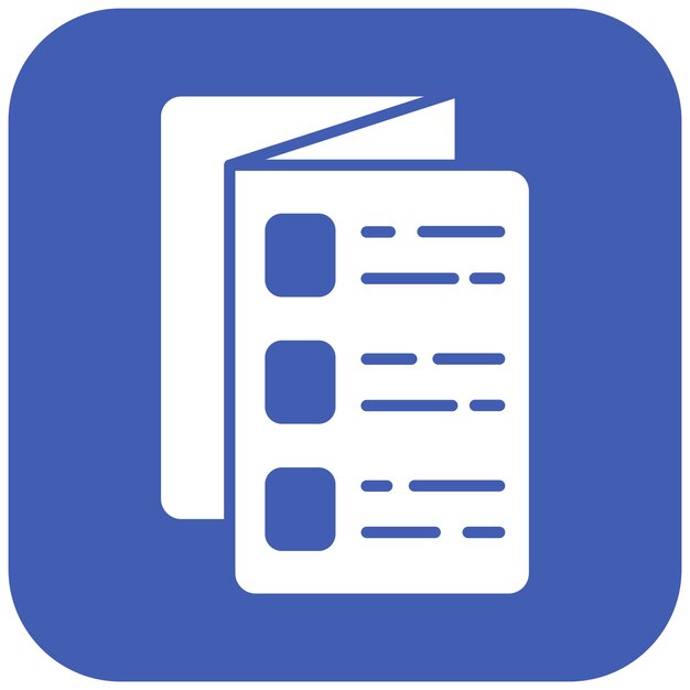 Imagen vectorial del icono del catálogo Se puede utilizar para la tienda web