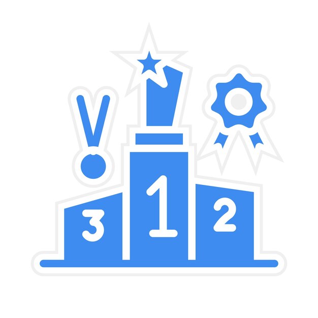 Imagen vectorial del icono de la categoría de premios Se puede utilizar para eventos de premios