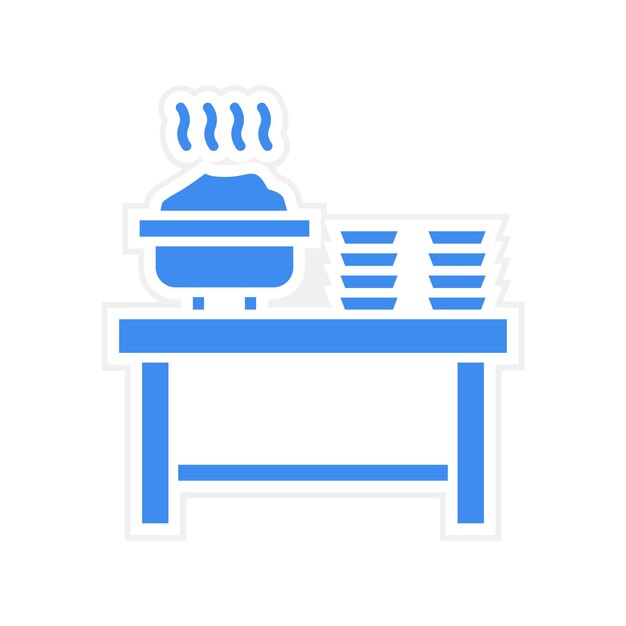 Imagen vectorial de icono de catering Se puede usar para catering