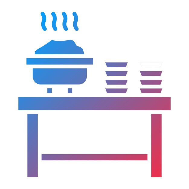 Imagen vectorial de icono de catering Se puede usar para catering