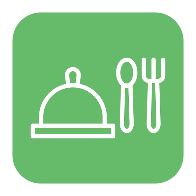 Imagen vectorial de icono de catering Se puede usar para eventos de premios
