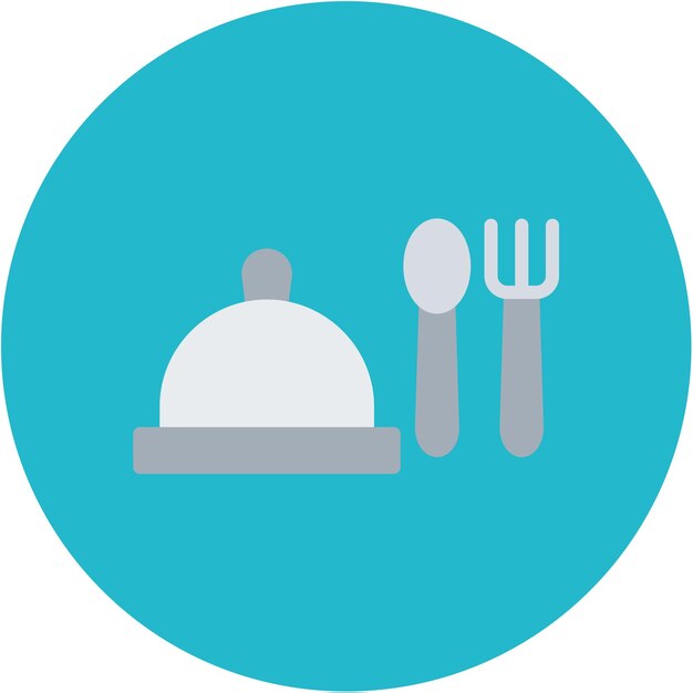 Imagen vectorial de icono de catering Se puede usar para eventos de premios