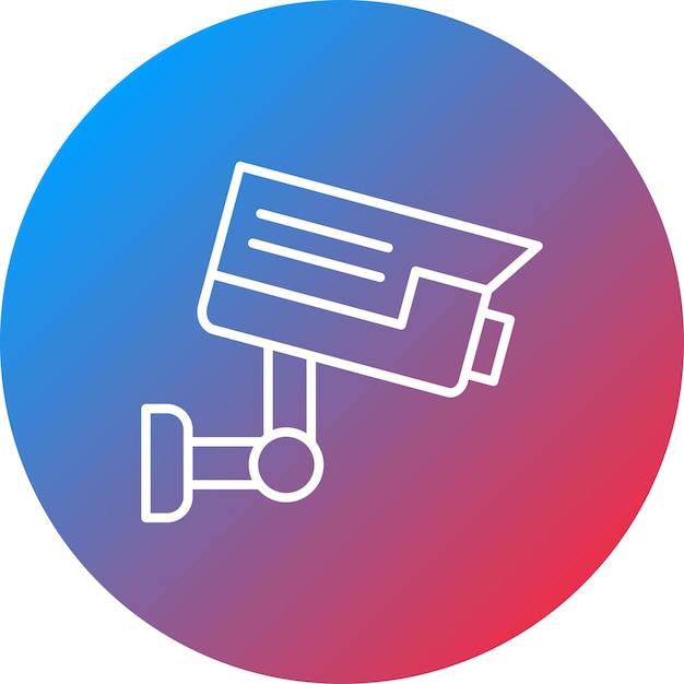 Imagen vectorial de icono de CCTV Se puede usar para Crime and Law