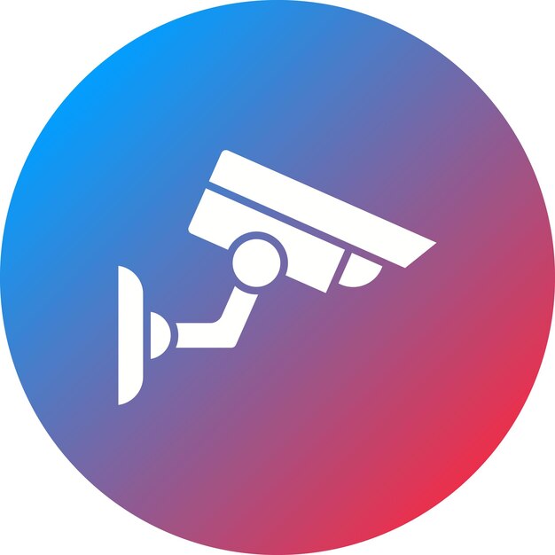 Imagen vectorial de icono de CCTV Se puede usar para Mall