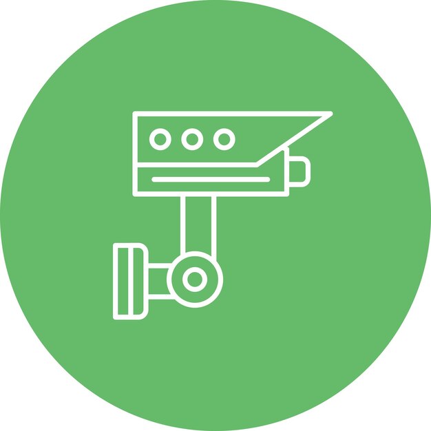 La imagen vectorial del icono de CCTV se puede utilizar para los elementos de la ciudad