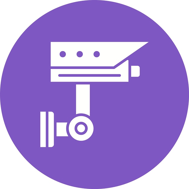 La imagen vectorial del icono de CCTV se puede utilizar para los elementos de la ciudad