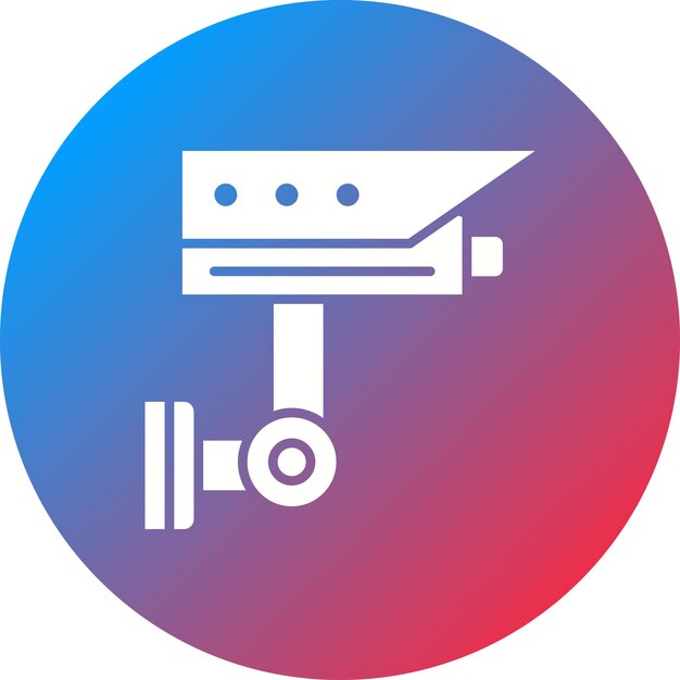 La imagen vectorial del icono de CCTV se puede utilizar para los elementos de la ciudad