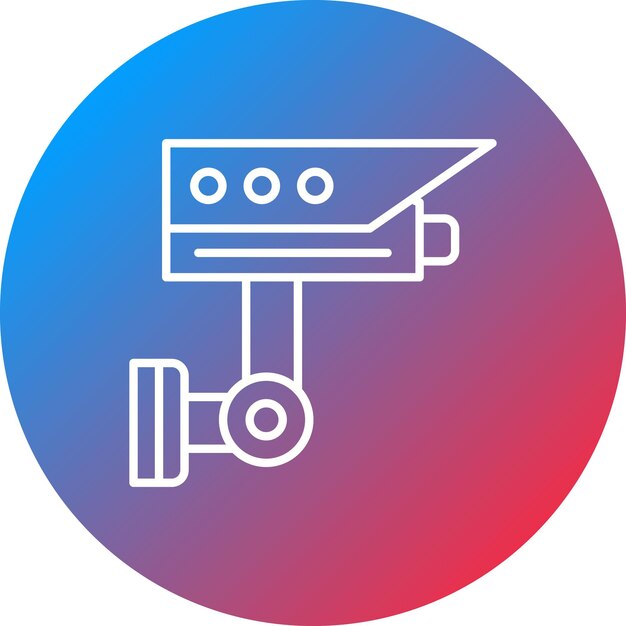 La imagen vectorial del icono de CCTV se puede utilizar para los elementos de la ciudad