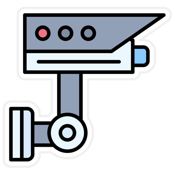 La imagen vectorial del icono de CCTV se puede utilizar para los elementos de la ciudad