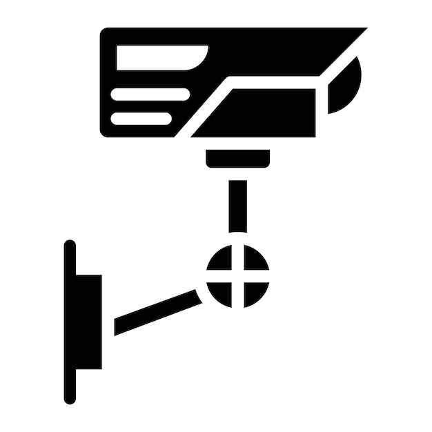 La imagen vectorial del icono de CCTV se puede utilizar para la investigación de delitos