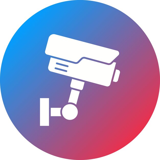Imagen vectorial de icono de CCTV Puede utilizarse para los servicios hoteleros