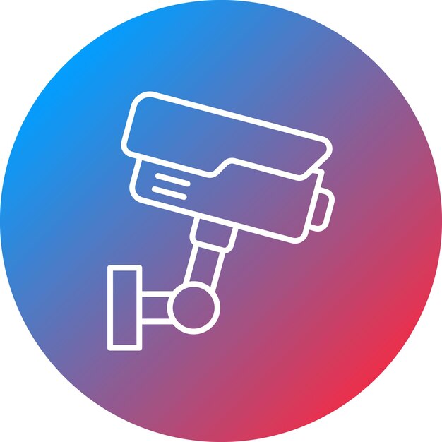 Imagen vectorial de icono de CCTV Puede utilizarse para los servicios hoteleros