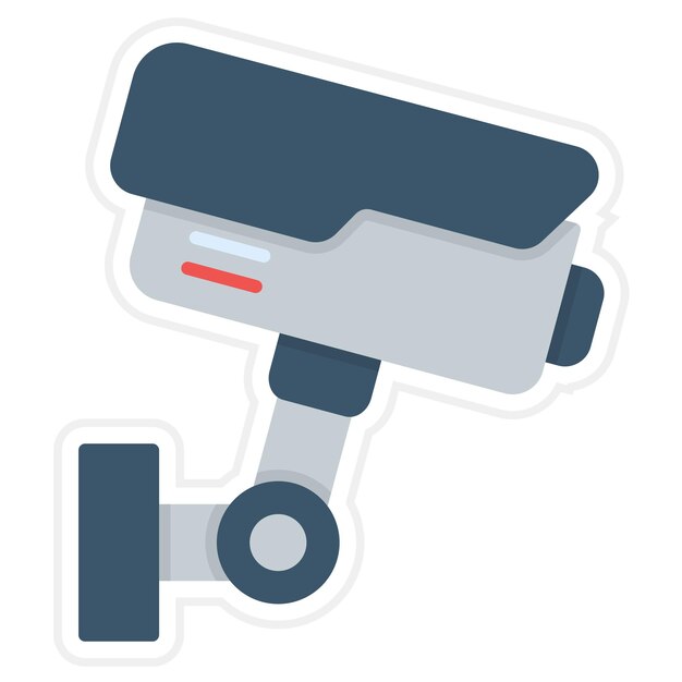 Imagen vectorial de icono de CCTV Puede utilizarse para los servicios hoteleros