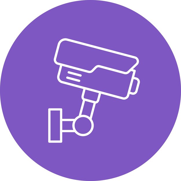 Imagen vectorial de icono de CCTV Puede utilizarse para los servicios hoteleros