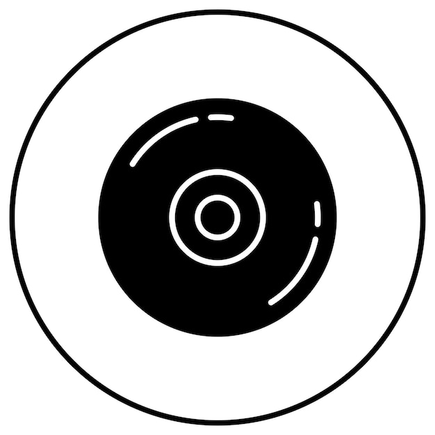 Imagen vectorial de icono de CD Se puede usar para computadora y hardware