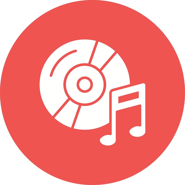 Imagen vectorial de icono de CD Puede utilizarse para Comunicación y Medios