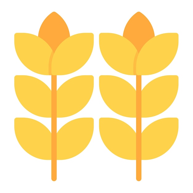 Imagen vectorial del icono de cebada Se puede usar para el Oktoberfest