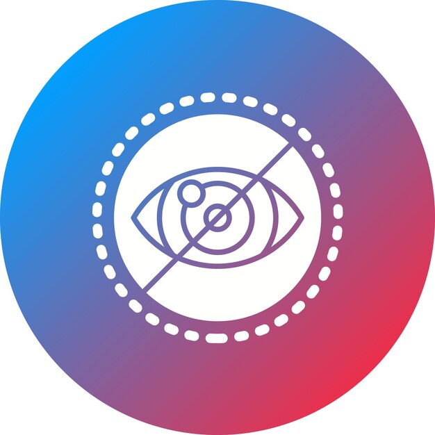 Imagen vectorial del icono de ceguera legal Puede utilizarse para el optometrista