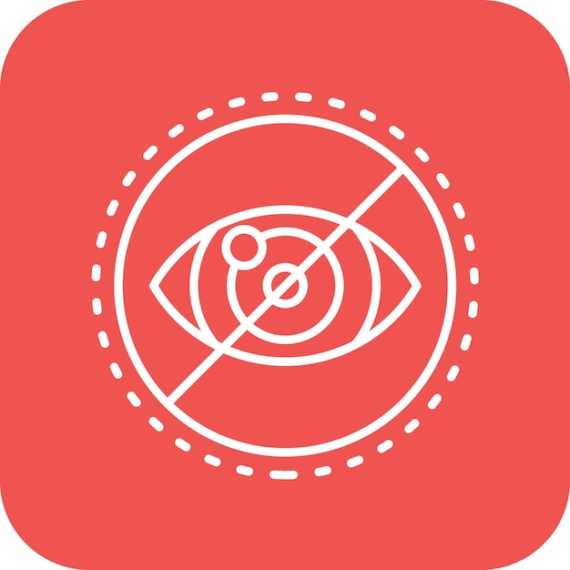 Imagen vectorial del icono de ceguera legal Puede utilizarse para el optometrista
