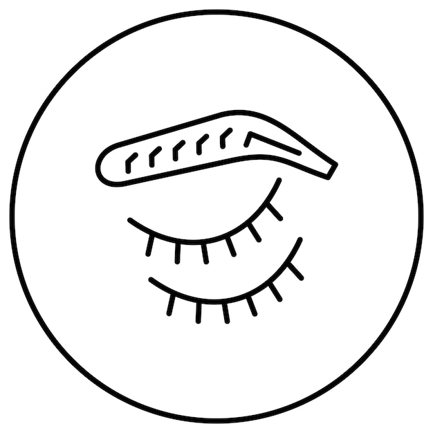 Imagen vectorial del icono de la ceja Se puede utilizar para cosméticos