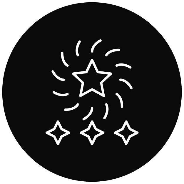 Imagen vectorial del icono de celebración del Año Nuevo Se puede usar para fiestas y celebraciones