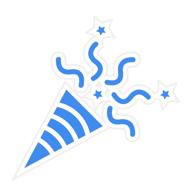 Imagen vectorial del icono de la celebración Se puede utilizar para la jubilación