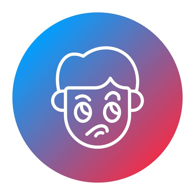 La imagen vectorial del icono de los celos se puede usar para las emociones humanas