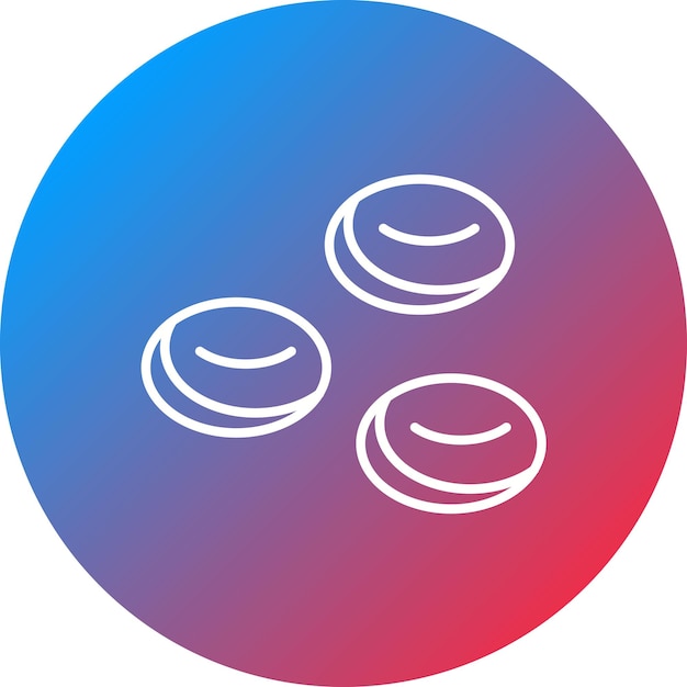 Imagen vectorial de icono de célula Se puede utilizar para la bioingeniería