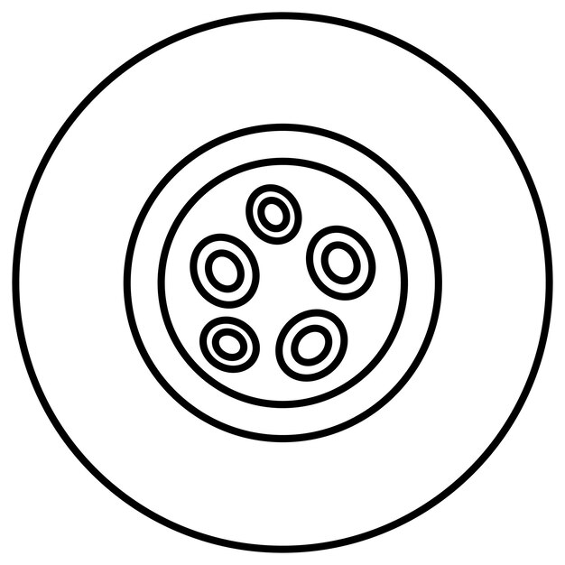 Imagen vectorial del icono de las células sanguíneas Se puede utilizar para el chequeo de salud