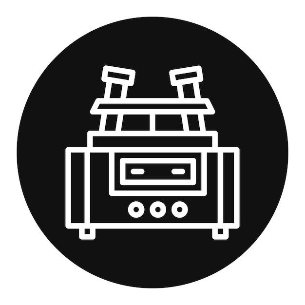 Imagen vectorial del icono de la centrifugadora Se puede utilizar para el laboratorio virtual