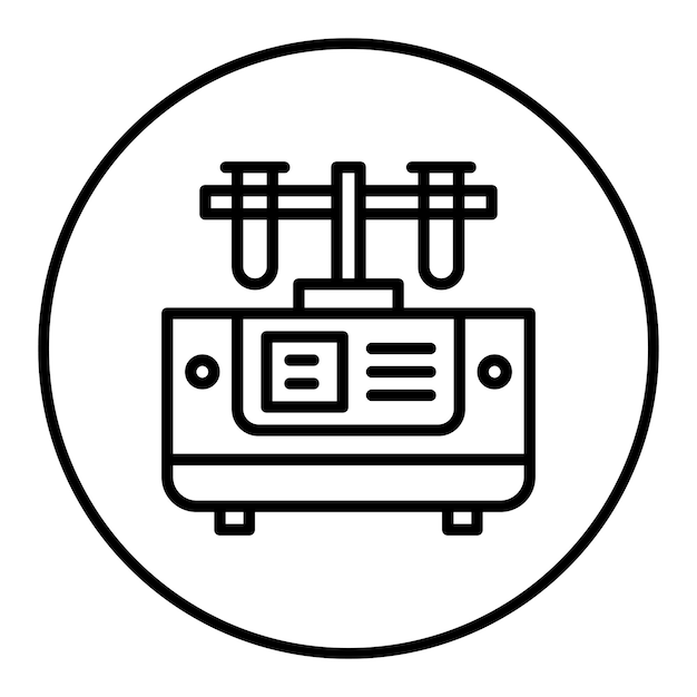 Imagen vectorial del icono de la centrifugadora Se puede utilizar para el laboratorio