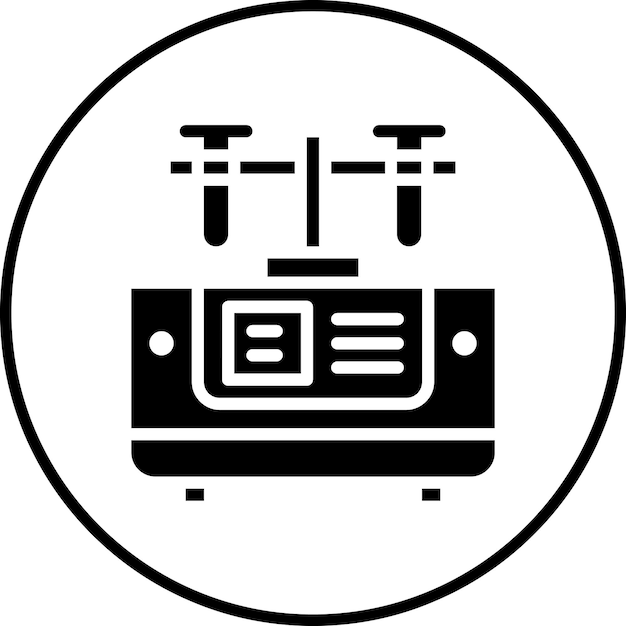 Imagen vectorial del icono de la centrifugadora se puede utilizar para el laboratorio