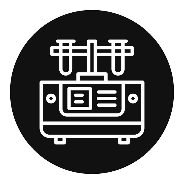 Imagen vectorial del icono de la centrifugadora Se puede utilizar para el laboratorio