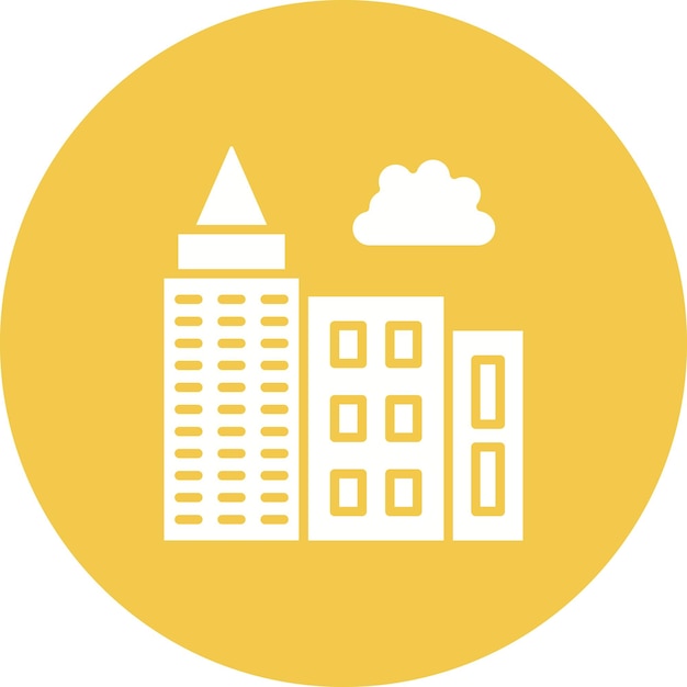 Imagen vectorial del icono del centro de comercio Se puede utilizar para negocios y finanzas